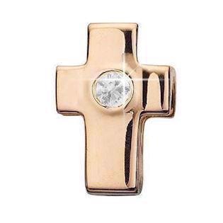 Christina Forgyldt sølv Topaz Cross Kors med topaz, model 623-G35 køb det billigst hos Guldsmykket.dk her